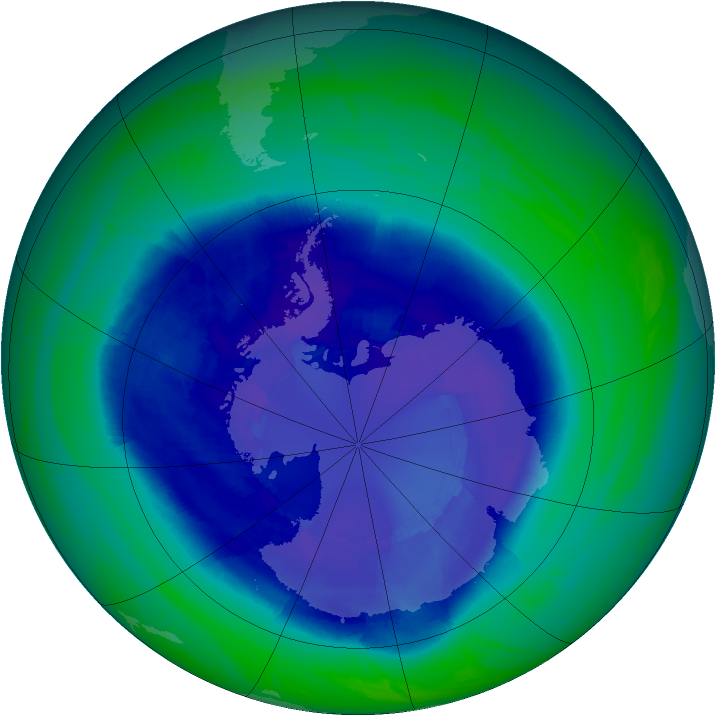 Ozone Map 2008-09-09